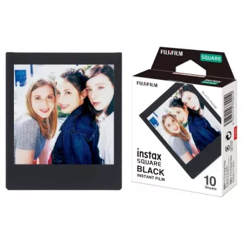 Fujifilm Instax Square BLACK - Värviline hetkefilm - ISO 800 - 10 võtet
