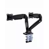 Monitorialuse alus GEMBIRD MA-DA2-03 kuni 35-tollistele ekraanidele, klamber, VESA 75x75–100x100, 20 kg, must, kahe ekraani tugi
