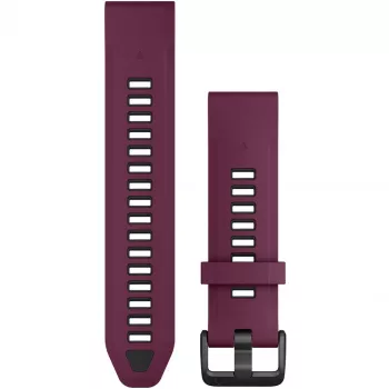 Silikoonist kellarihm GARMIN Quickfit 010-13391-04, 20 mm, grafiit/punane