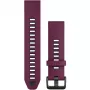 Silikoonist kellarihm GARMIN Quickfit 010-13391-04, 20 mm, grafiit/punane