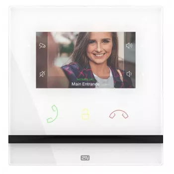 2N Indoor Compact video intercom system 10.9 cm (4.3 inch) Valge