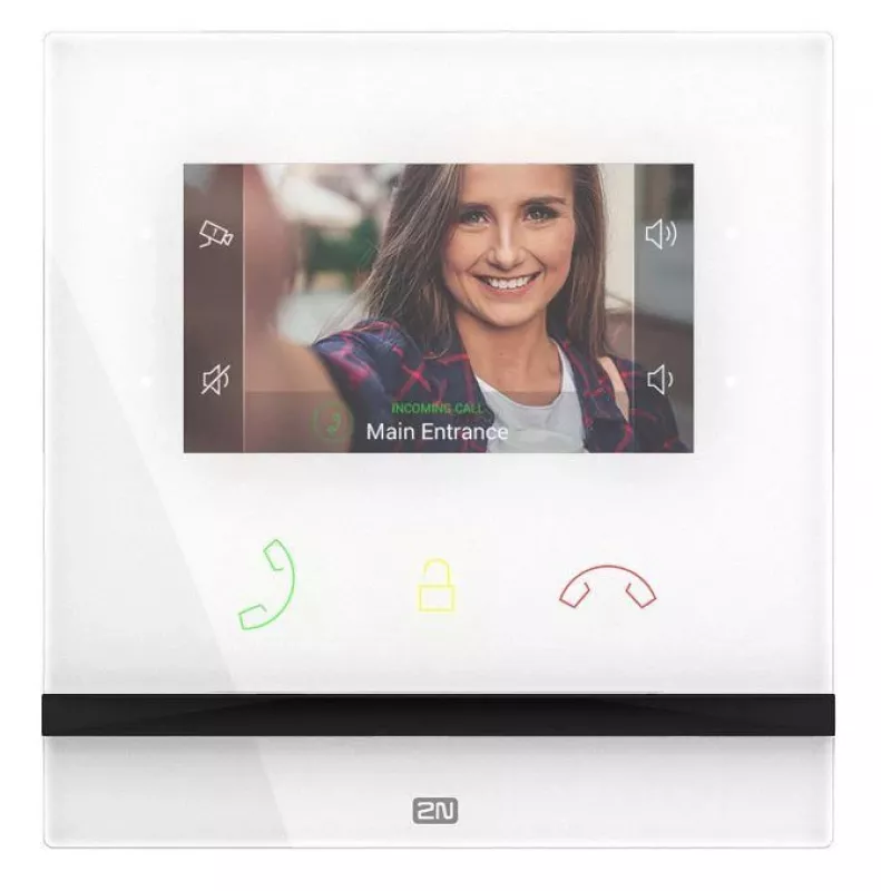 2N Indoor Compact video intercom system 10.9 cm (4.3 inch) Valge