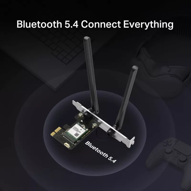 Traadita USB-adapter MERCUSYS MA70XE AX1800 Bluetooth 5.4-ga — Wi‑Fi 6 (AX1800)