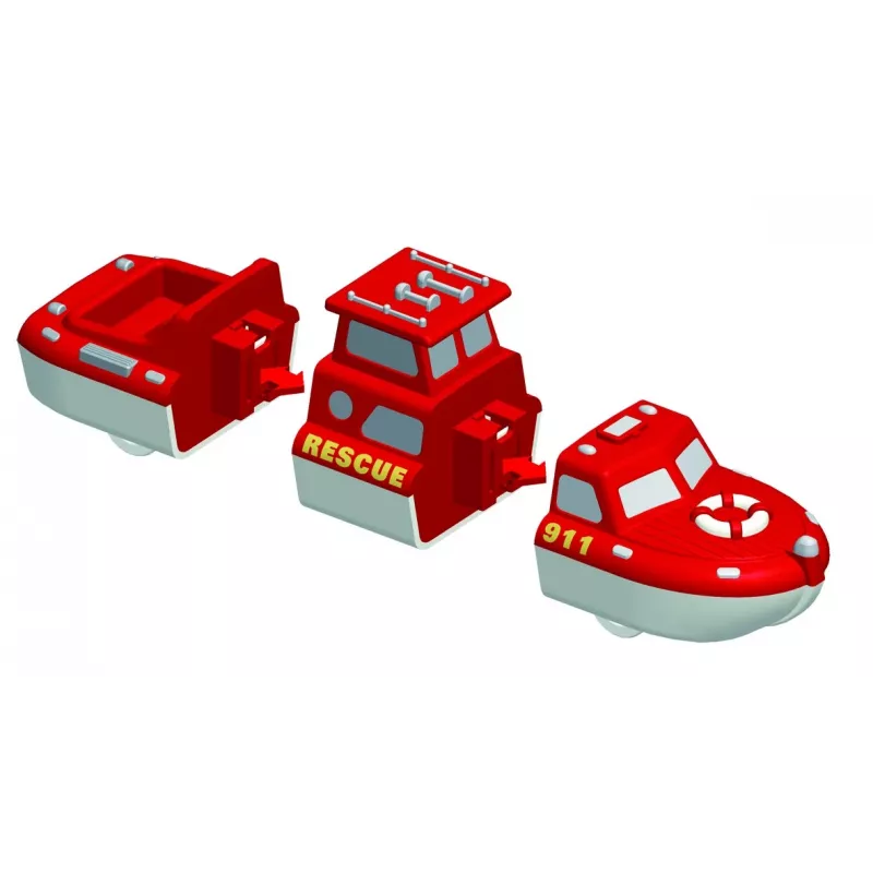 Sõidukikomplekt Popular Playthings Mix or Match Vehicles Fire and Rescue