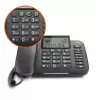 Gigaset DL380 juhtmega telefon, must