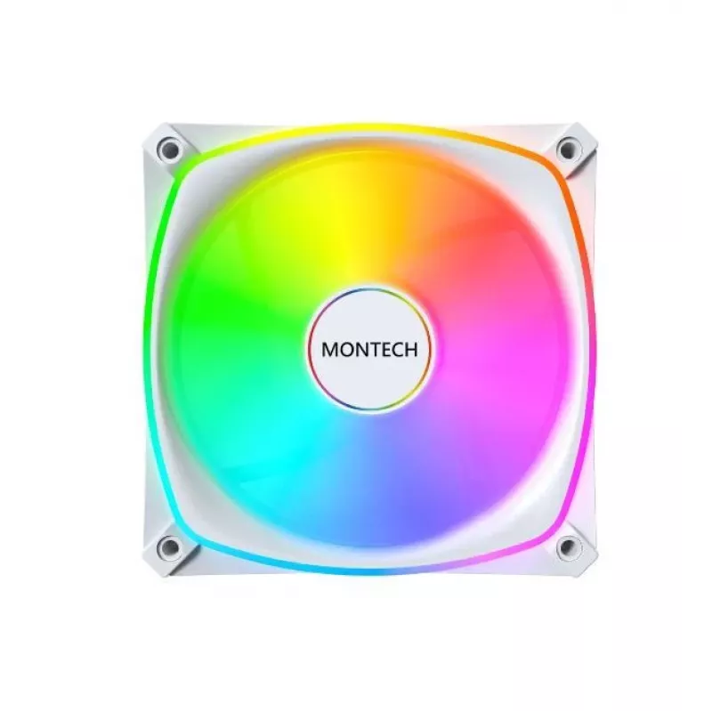 MONTECH AX120 PRO valge 120mm ARGB korpuse ventilaator