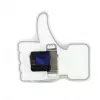 NeXtime kell 5185wi Mini Thumbs Up, 20,5x21 cm, sein, valge/hõbedane