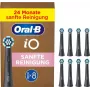 Oral-B iO Gentle Clean asendusharjapead, mustad, 8 tk — tundlikele piirkondadele ja igemehoolduseks