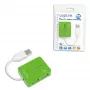 USB Hub LOGILINK UA0138 — 4‑port USB 2.0 hub, roheline, up to 480 Mbit/s