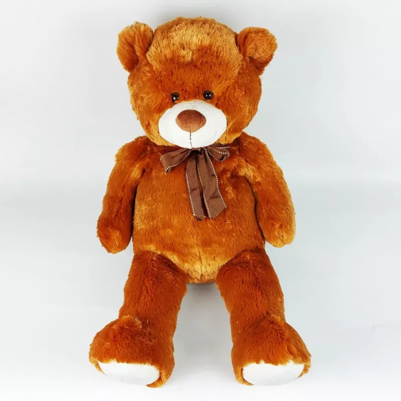 Maskott pehme kaisukaru kaariga 70 cm pruun
