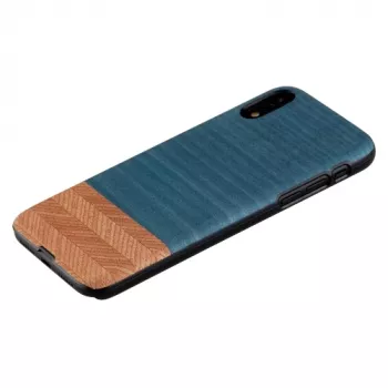 man and wood nutitelefoni ümbris iPhone XR-ile — denim must kaitseümbris