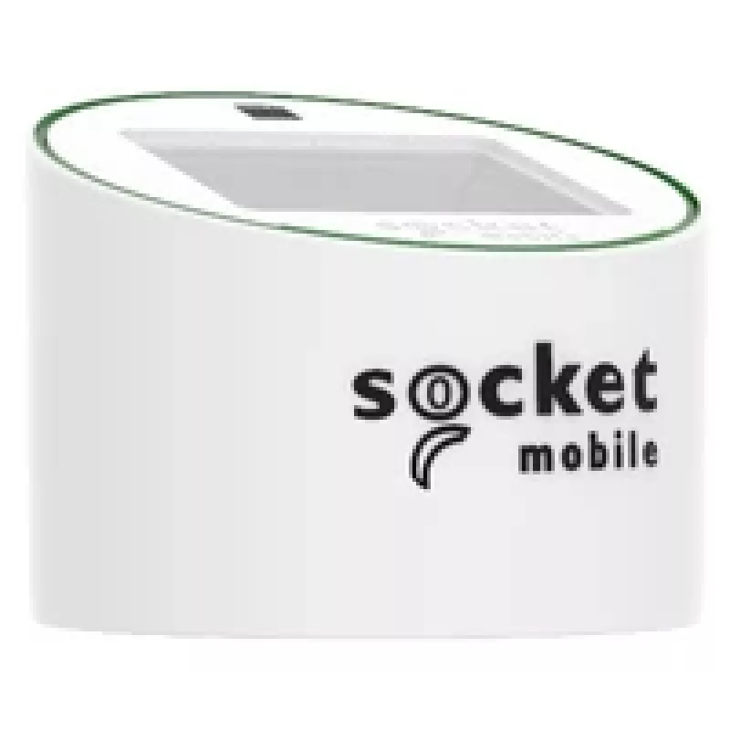 Käeshoitav QR-koodi lugeja Socket Mobile SocketScan S320 turvalise padjaga, valge