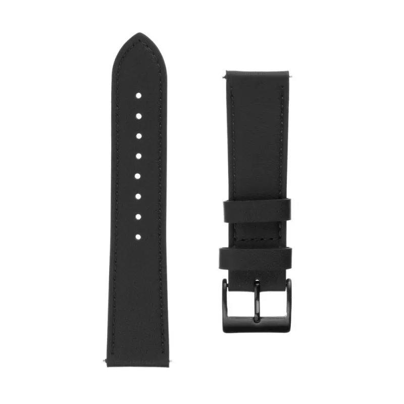 Nahast rihm FIXED FIXLST-20MM-BK — 20 mm kiirkinnitusega must nutikelladele
