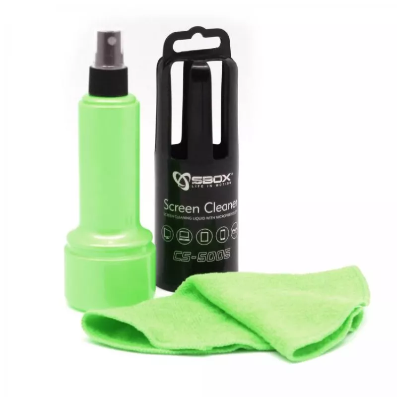 Sbox CS-5005G Ekraanipuhastusvahend 150ml Roheline