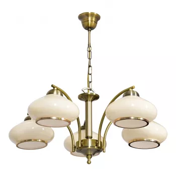 Activejet Classic laelühter rippvalgusti RITA Patina 5xE27 elutuppa