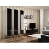 Cama elutoa mööblikomplekt VIGO 14 valge/must läikiv