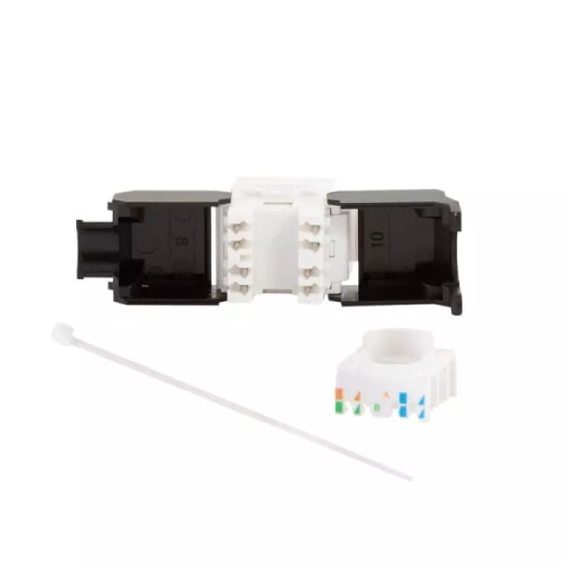 LogiLink NK4066 Keystone'i moodul, lame, must ja valge, RJ-45