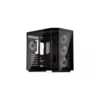 PC tornikorpus KRUX Empero KRXD010, ATX, must — toetab GPU-sid kuni 420 mm, CPU jahuteid kuni 155 mm, 2x 3,5-tollist + 3x 2,5-tollist sahtlit