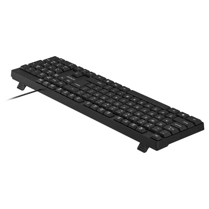 Savio KB-01 klaviatuur Kodu/Kontor USB QWERTY USA inglise must