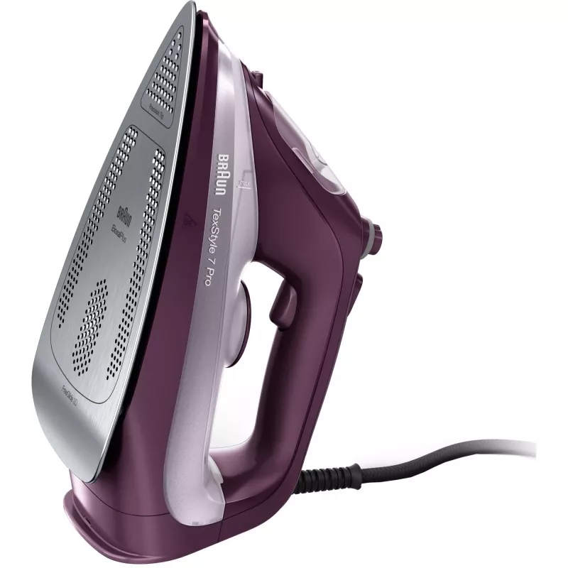 Braun TexStyle 7 Pro SI 7181 VI triikraud kuiv- ja aurutriikraud EloxalPlus tallaga 3100 W Violetne