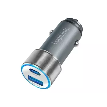 LogiLink Auto-Power Supply - 36 W - 3 A - PD 3.0, QC 3.0 - 2 väljundporti (USB, 24 pin USB-C)