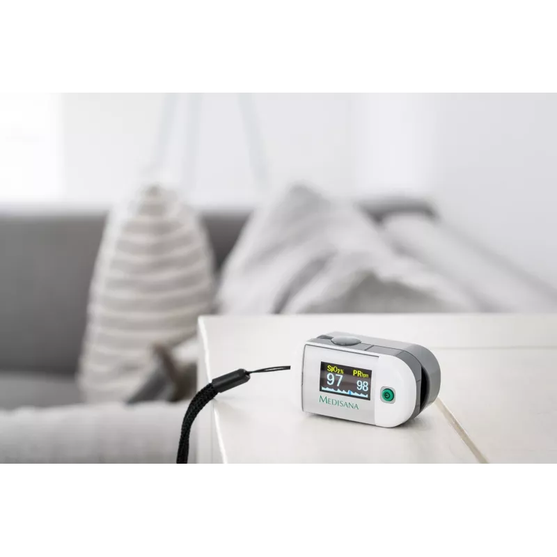 Medisana PM 100 pulssoksümeeter, valge/hõbedane