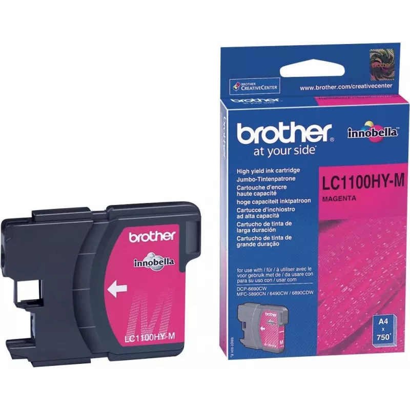 Brother LC1100HYM tindikassett, originaal, magenta