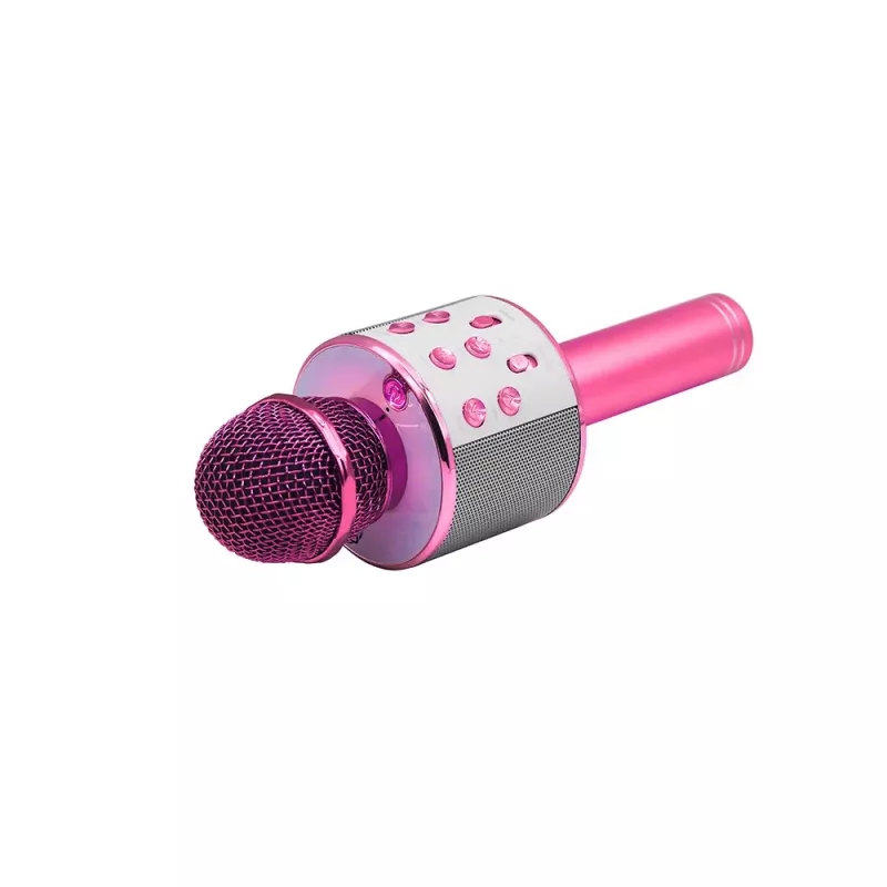 Mikrofon MANTA MIC11-PK roosa — juhtmega 3,5 mm pesa, kerge käeshoitav
