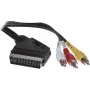SCART-kaabel ShiverPeaks AVK 407-200 SC lülitiga ja 3×RCA-pistikuga