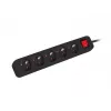 Pikendusjuhe Lanberg PS1-05E-0300-BK 3 m 5 pistikupesa Siseruumides Valge