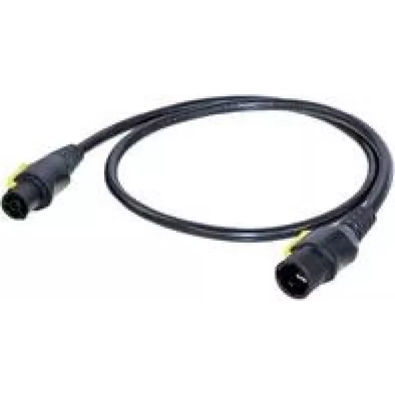 Neutrik toiteühenduskaabel [1x PowerCon-pistikupesa - 1x PowerCon-pistik] 3,00 m Must, Kollane (NKPF-M-A-3)