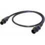 Neutrik toiteühenduskaabel [1x PowerCon-pistikupesa - 1x PowerCon-pistik] 3,00 m Must, Kollane (NKPF-M-A-3)