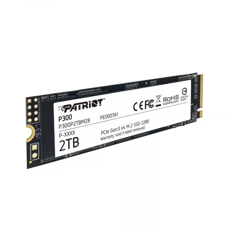 SSD-ketas Patriot Memory 2 TB M.2 PCI Express 3.0 NVMe P300