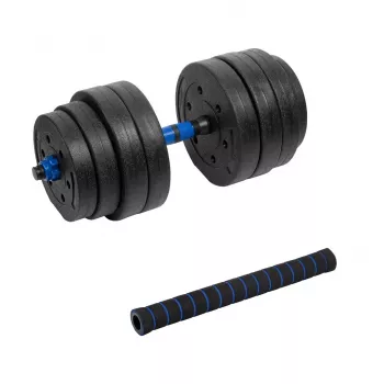 REBEL ACTIVE Reguleeritav bituumenhantel ühendajaga 1x20kg