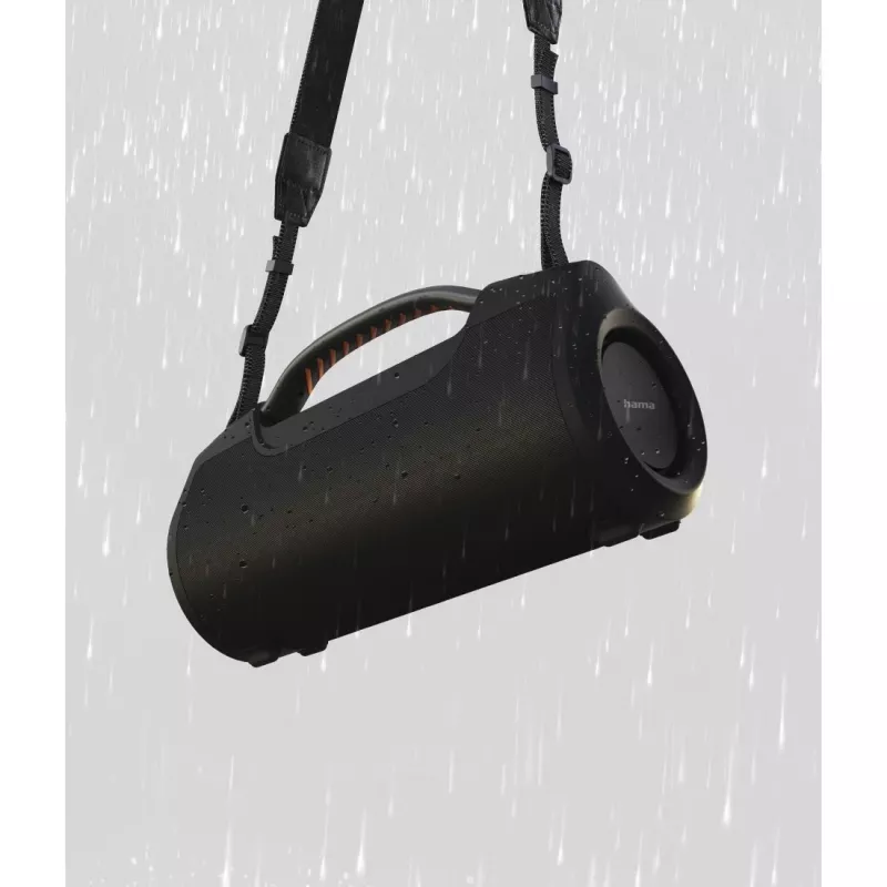 Soundbar HAMA Soundbarrel 2.0 must Bluetooth juhtmevaba — kompaktne 2.0 kanal