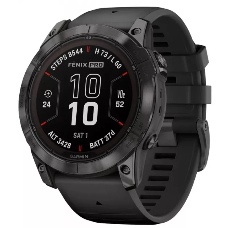 Nutikell GARMIN fēnix 7X Pro 51 mm, 1,4 tolli (3,56 cm) MIP 280×280, puutetundlik, Wi‑Fi, GPS, 32 GB, must