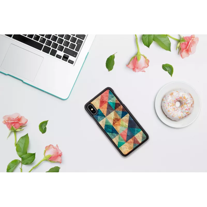 iKinsi telefonikate iPhone XS Max jaoks — mosaiikmuster, must
