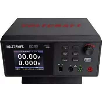 VOLTCRAFT DSP-3010 laboratooriumitoiteallikas, reguleeritav 0 - 30 V 0 - 10 A 300 W USB Slave-funktsioon Väljundite arv 1 x (VC-12231815)