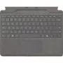 Microsoft Surface Pro klaviatuur QWERTZ saksa keele salvestusega pliiatsi hoiukohaga plaatina