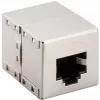 Wentronic Goobay CAT 5e RJ45 pistik/ühendusmuhv – kuni 100 MHz võrkudele, varjestatud (15027)