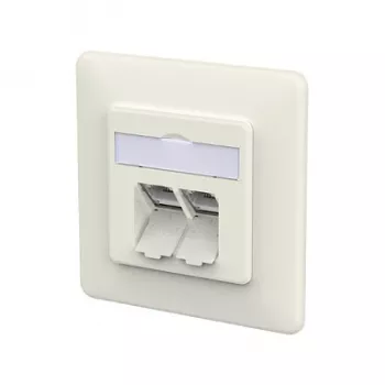 METZ CONNECT Connection Socket E-DAT C6A LSA++ 2 Port UP reinwei