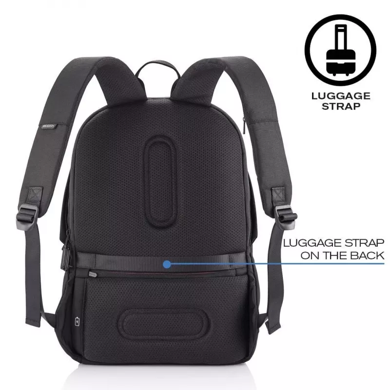 Vaba aja seljakott XDDESIGN Bobby Soft 15,6-tollise sülearvuti sektsiooniga, 16 L, PET, must