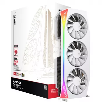 XFX Mercury Radeon RX 9070 XT OC Magnetic Air Edition AMD 16 GB GDDR6 Valge