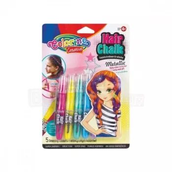 Colorino Creative Hair chalk Metallic 5 värvi