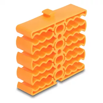 Kaablihoidja DeLOCK 66255 oranž 24 kaablipesaga