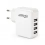 Universaalne USB-laadija valge/4-porti EG-U4AC-02 GEMBIRD