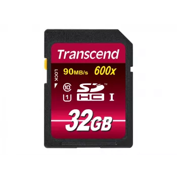 Välkmälu Transcend 32GB SDHC UHS-I 600x TS32GSDHC10U1