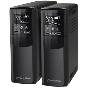 PowerWalker VI 800 CSW IEC katkematu toiteallikas (UPS) Liin-interaktiivne 0,8 kVA 480 W 8 vahelduvvoolupistikupesa