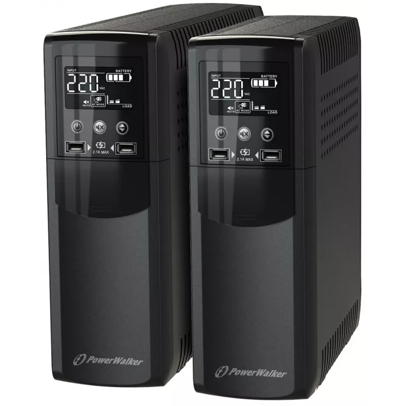 PowerWalker VI 800 CSW IEC katkematu toiteallikas (UPS) Liin-interaktiivne 0,8 kVA 480 W 8 vahelduvvoolupistikupesa