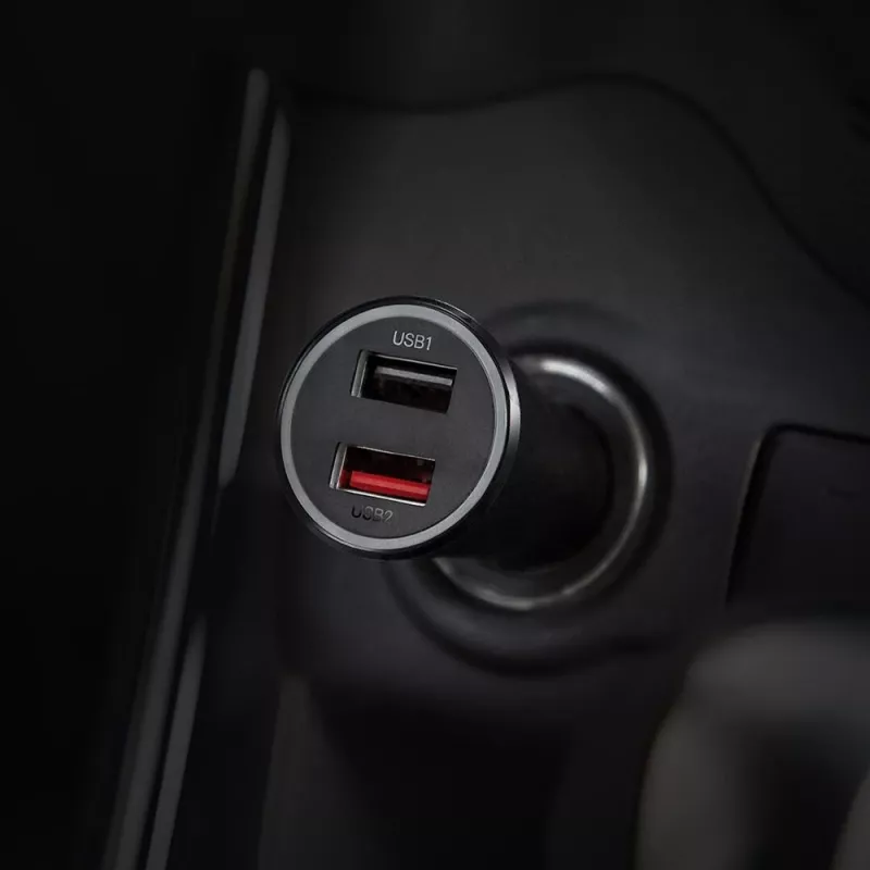 Xiaomi 37 W kahe pordiga auto laadija must, must